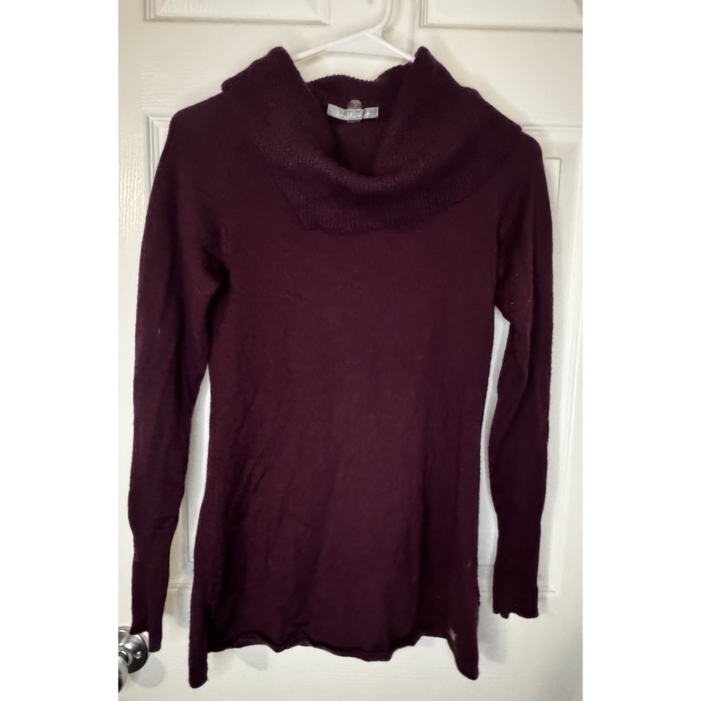 Smartwool Merino Wool Sweater XS Cowl Neck Lightweight Cozy Knit Burgundy